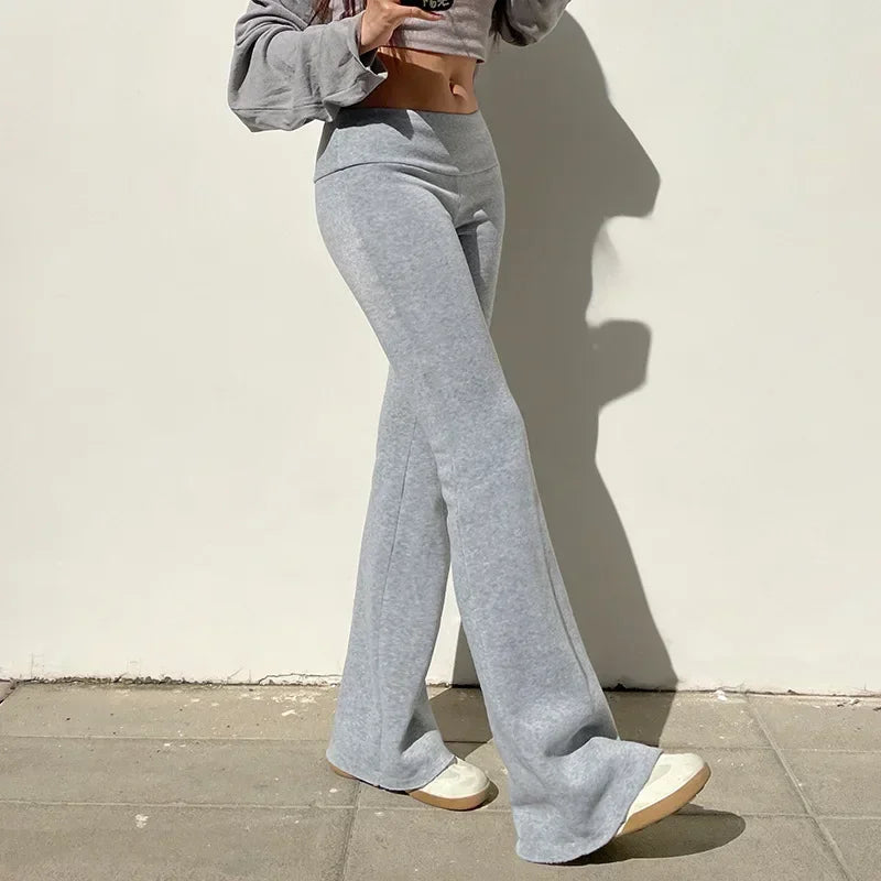 Y2K Low-Rise Flared Trousers