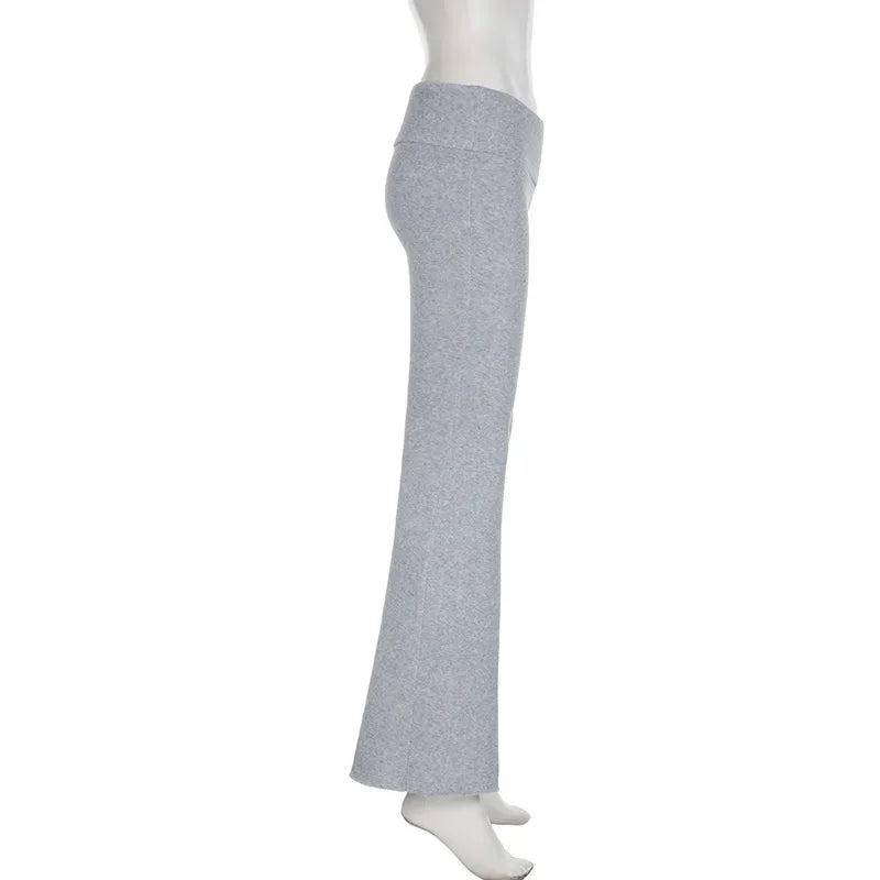 Y2K Low-Rise Flared Trousers