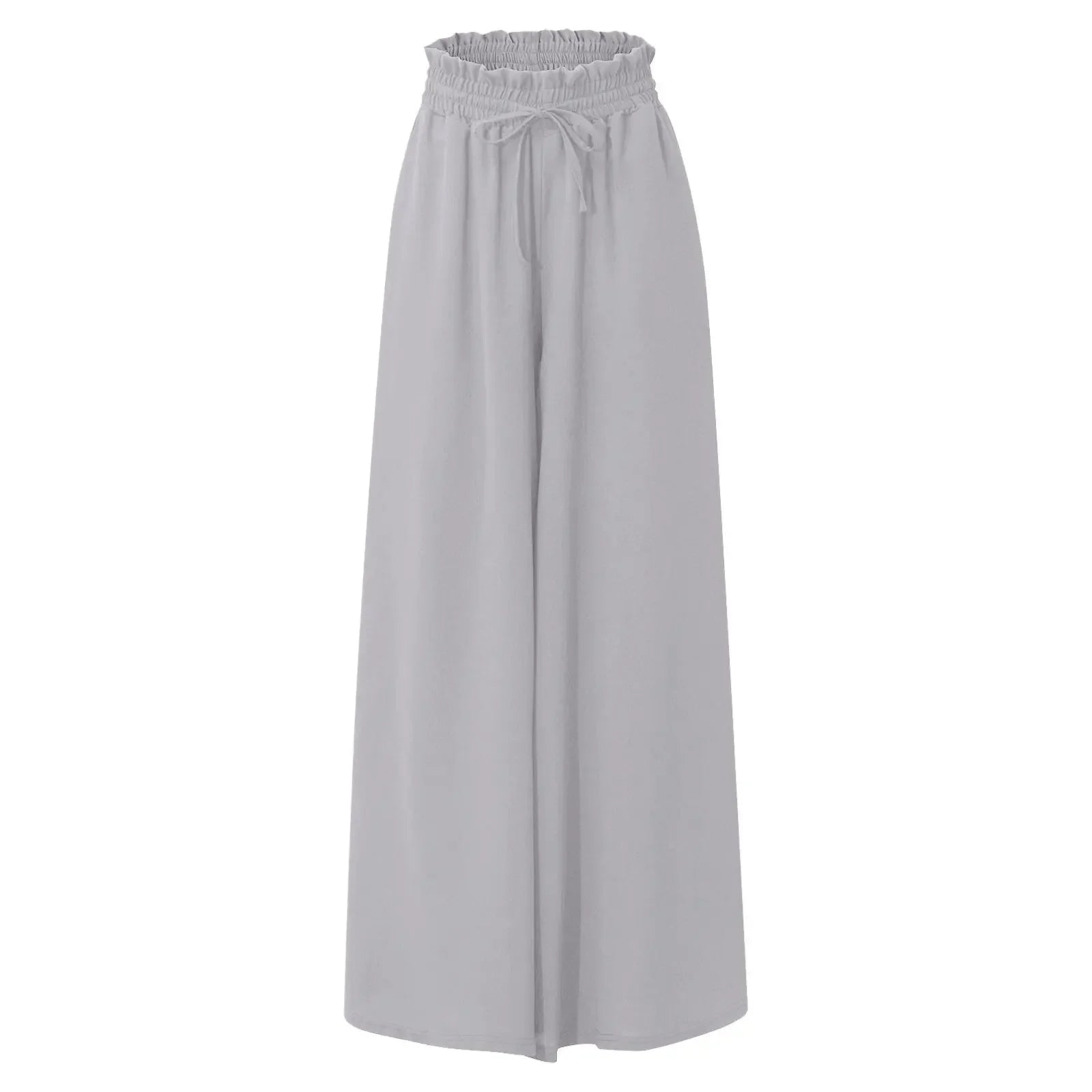 Drawstring Wide-Leg Trousers