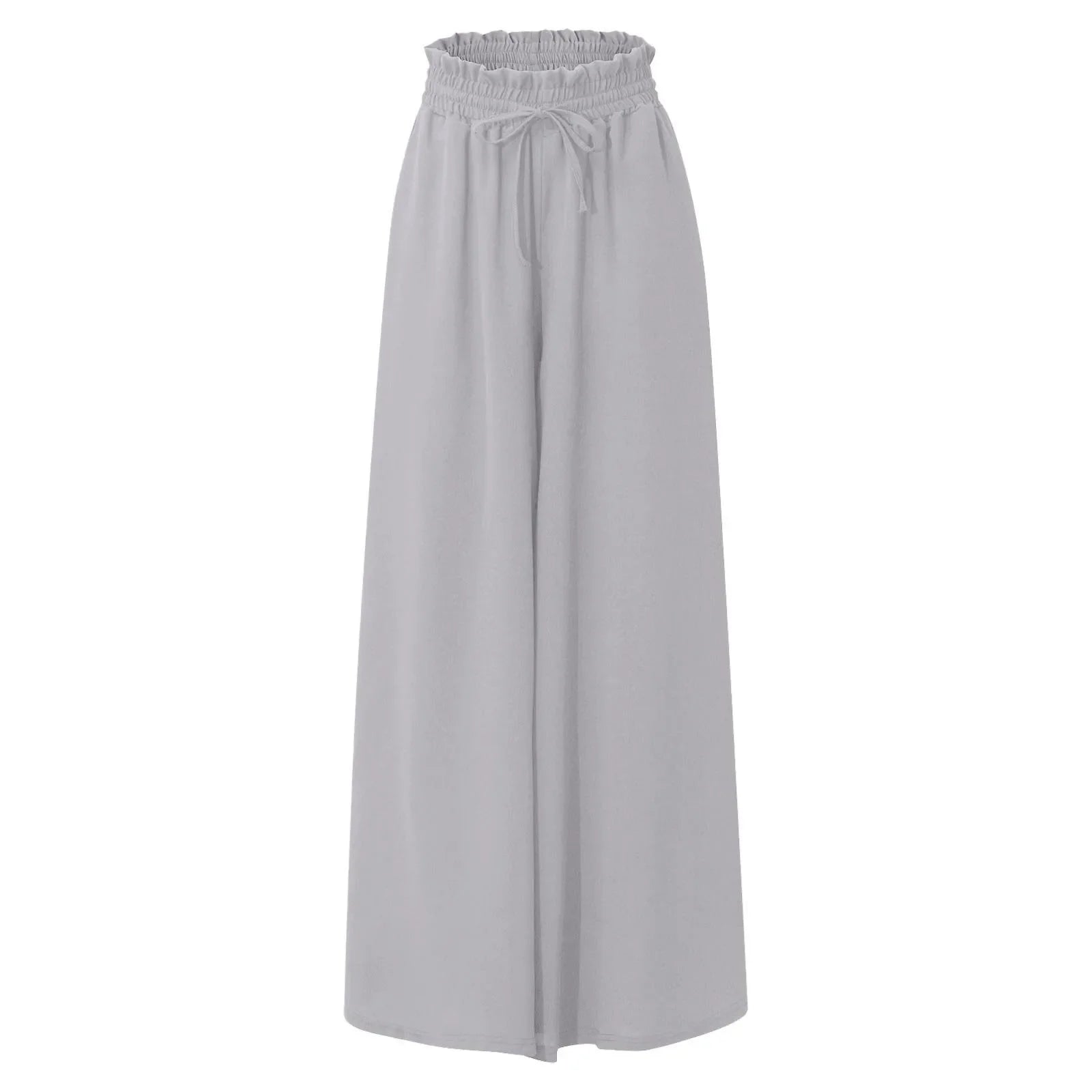 Drawstring Wide-Leg Trousers