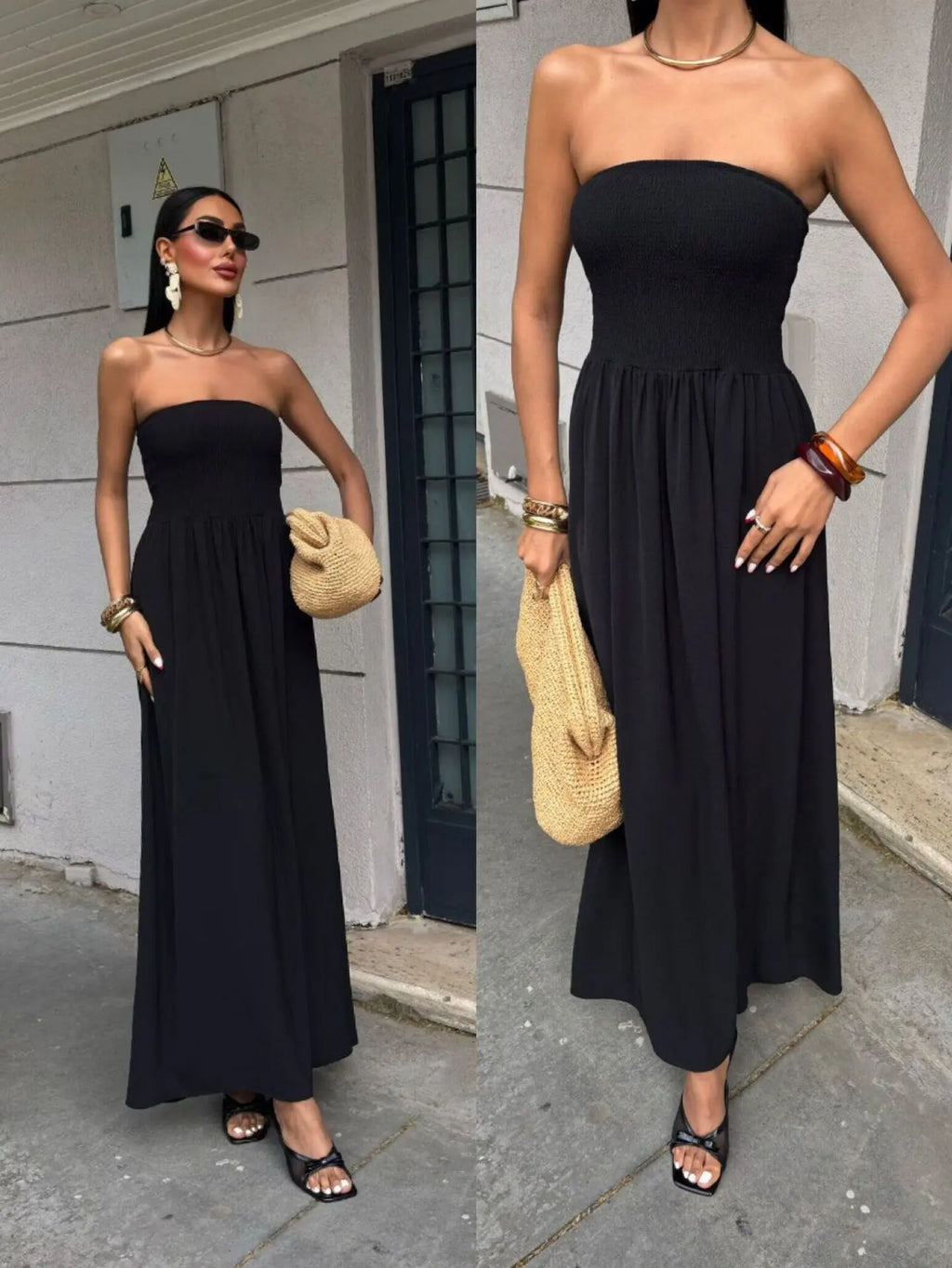 Off-Shoulder Maxi Dress