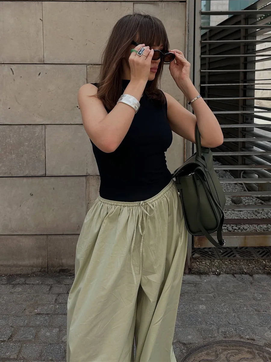 Cotton Lantern Trousers