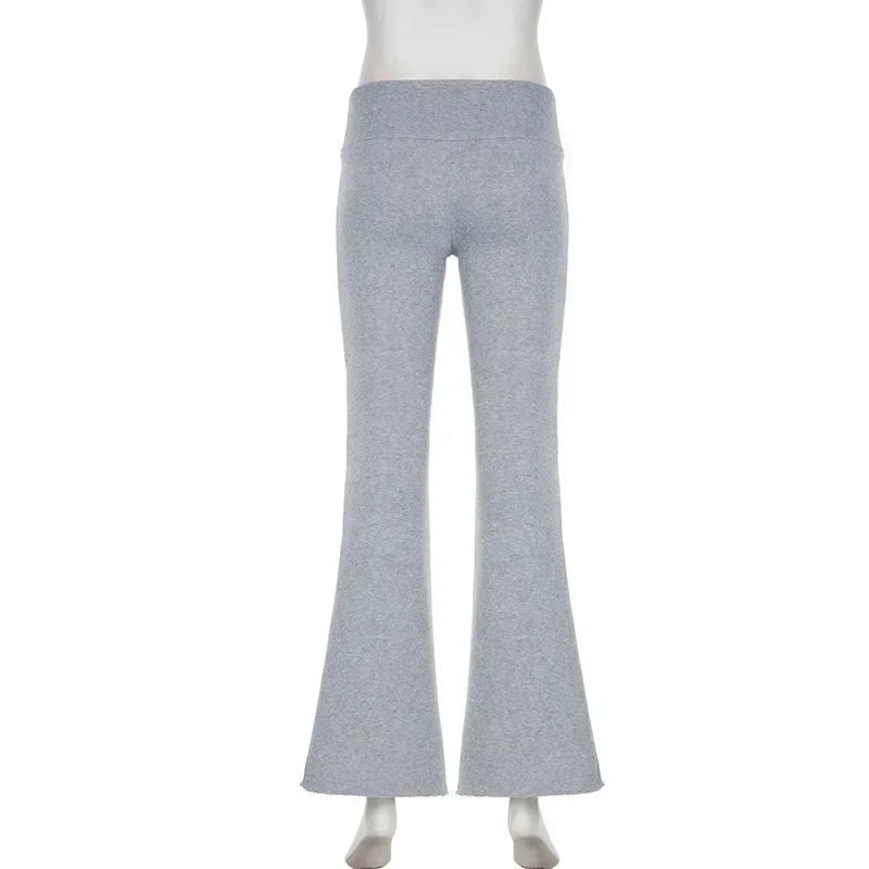 Y2K Low-Rise Flared Trousers