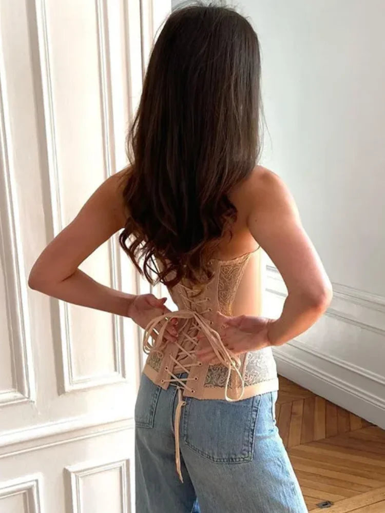Corset Lace-Up Top