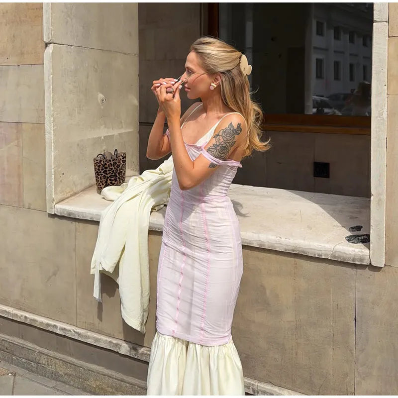 Sheer Mesh Maxi Dress