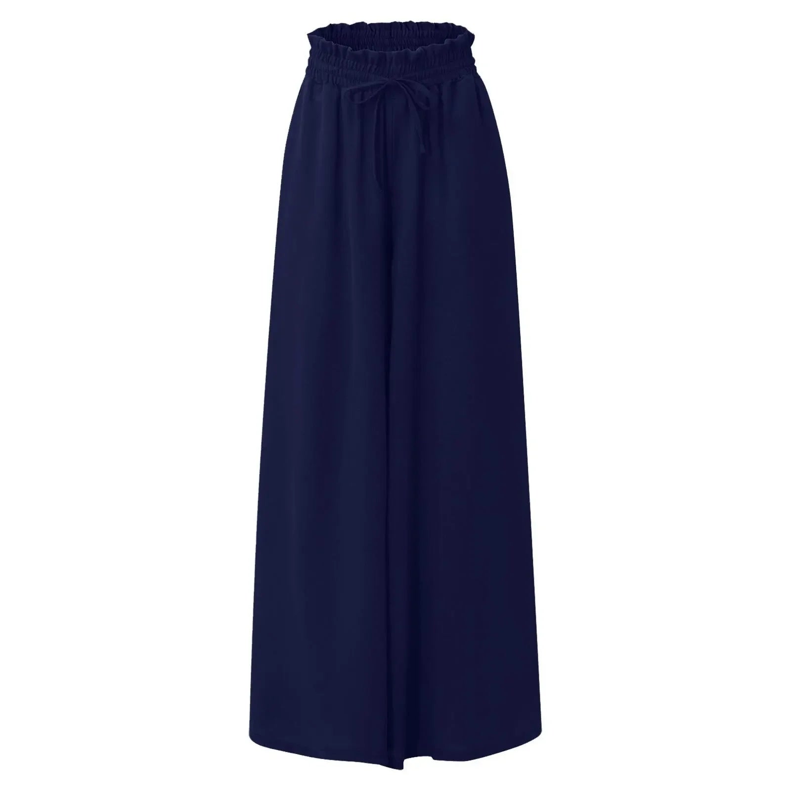Drawstring Wide-Leg Trousers