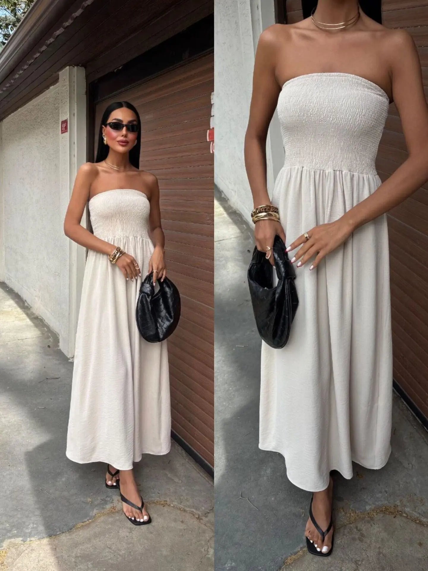 Off-Shoulder Maxi Dress