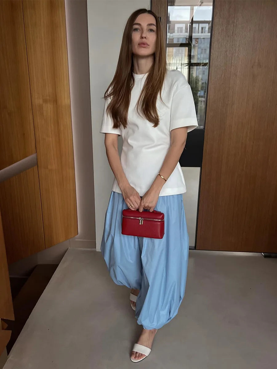 Cotton Lantern Trousers