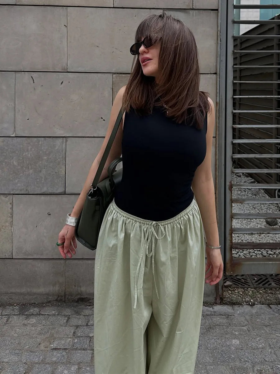 Cotton Lantern Trousers