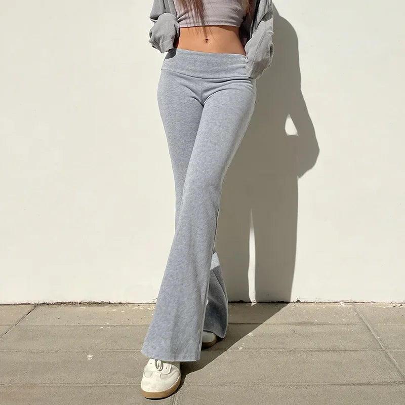 Y2K Low-Rise Flared Trousers