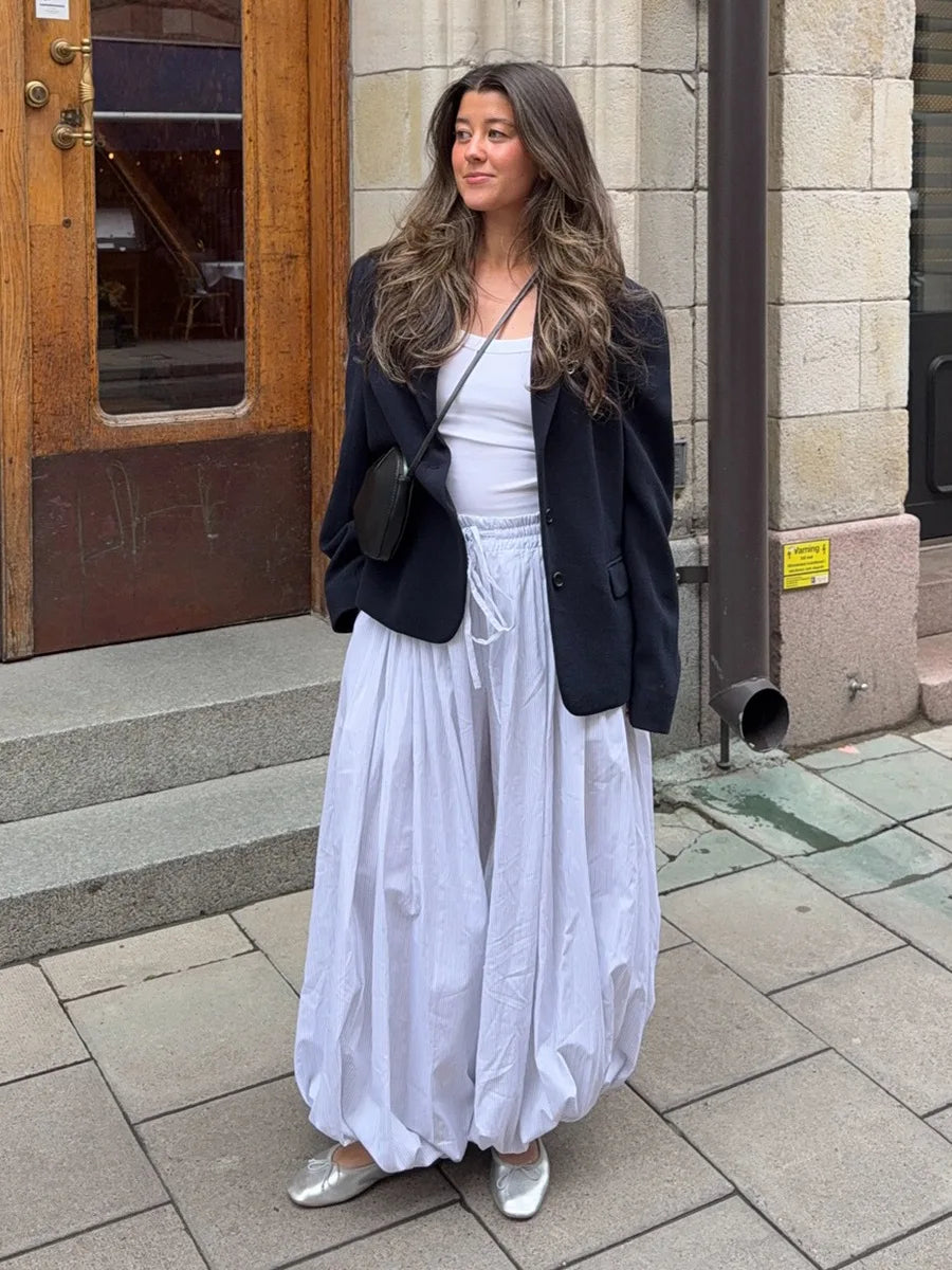 Cotton Lantern Trousers