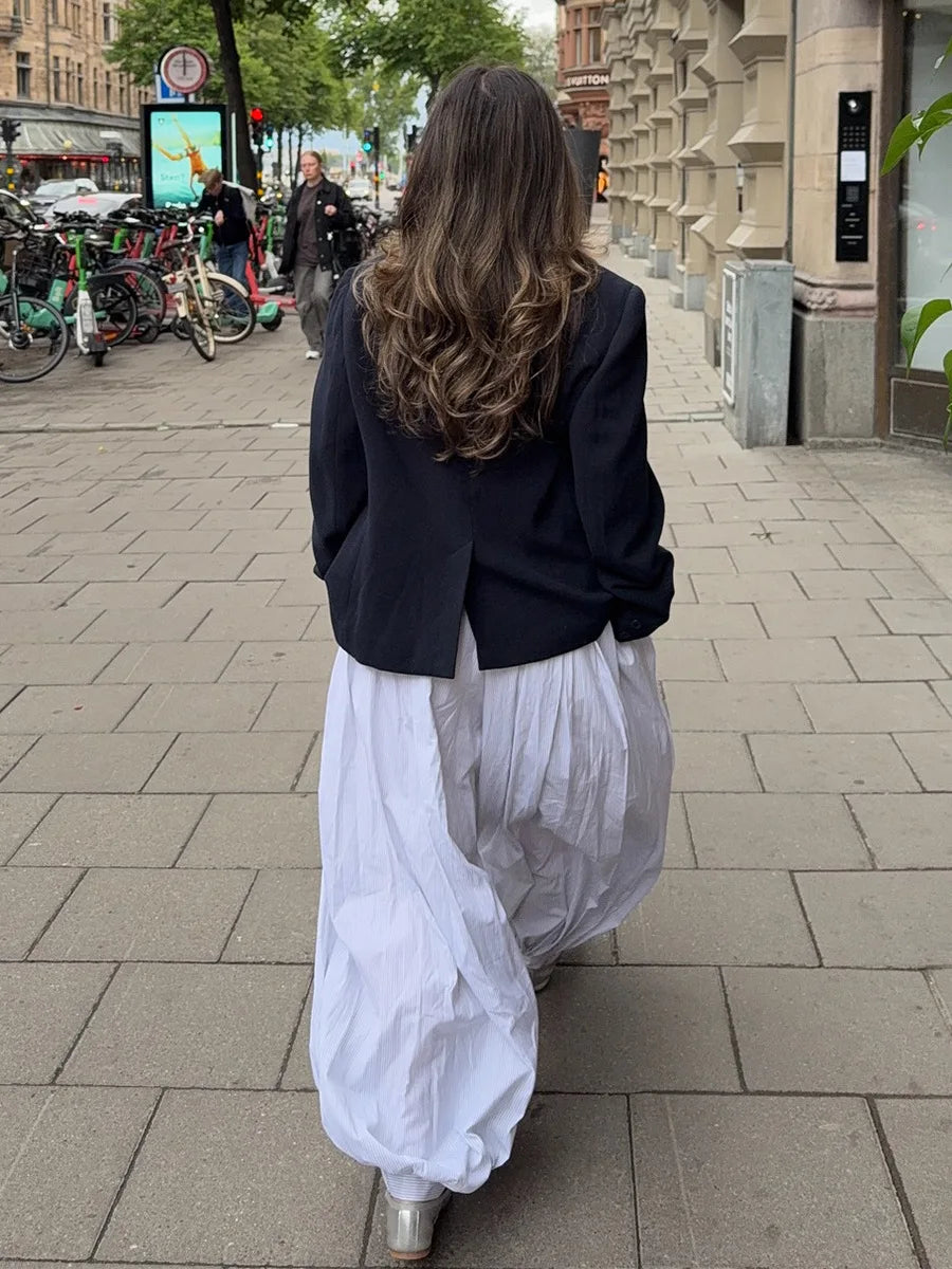 Cotton Lantern Trousers