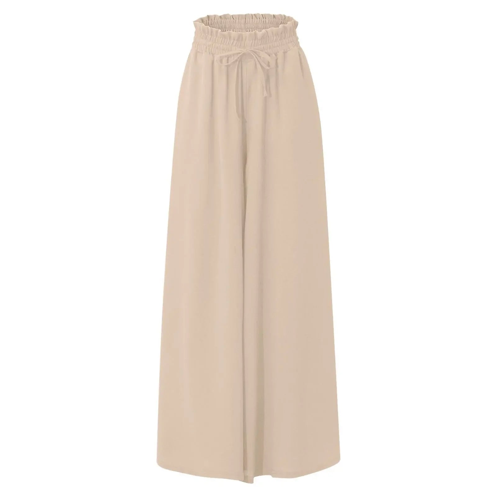 Drawstring Wide-Leg Trousers
