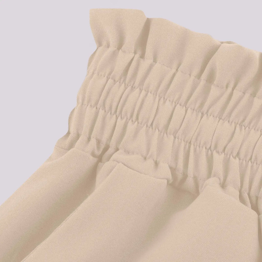 Drawstring Wide-Leg Trousers