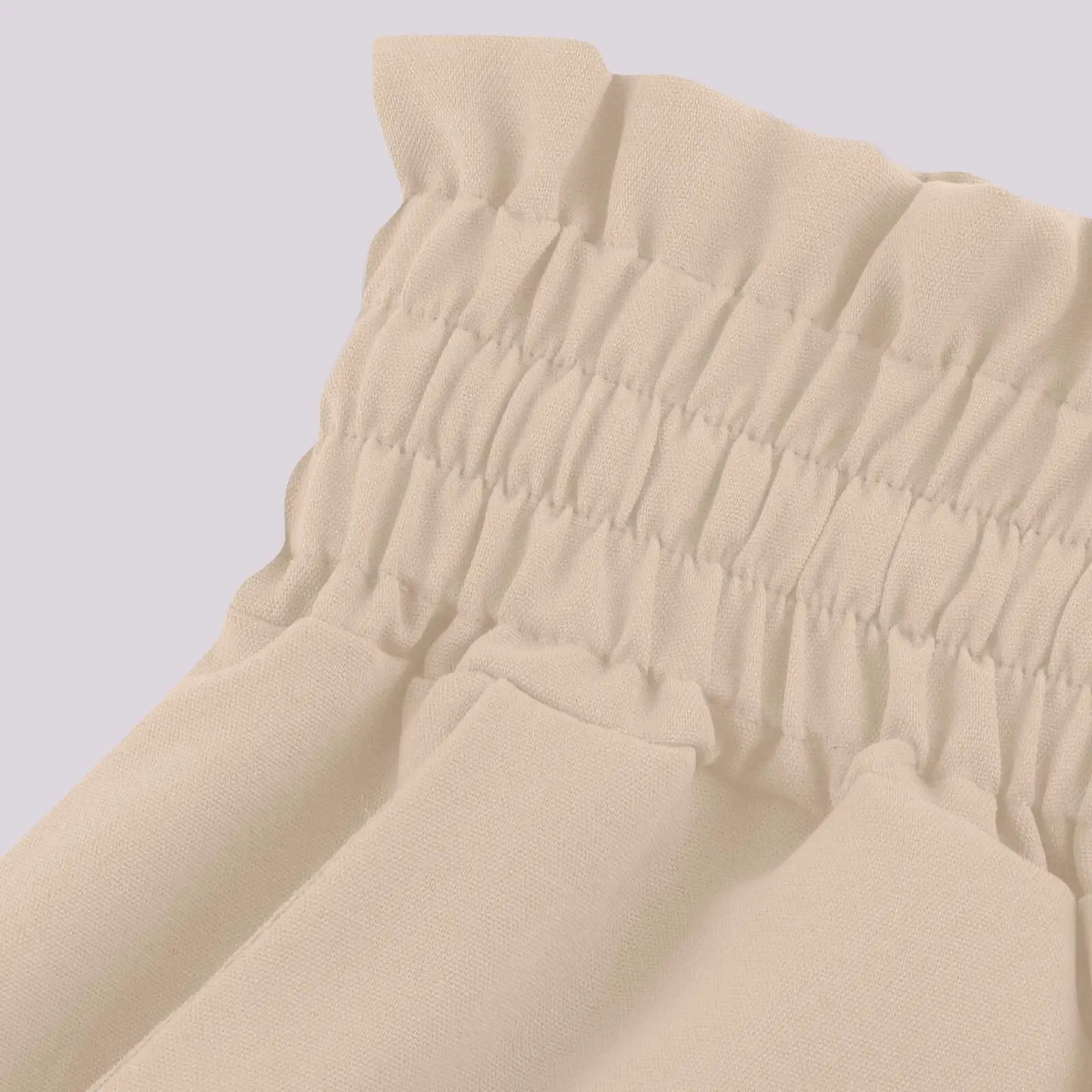 Drawstring Wide-Leg Trousers