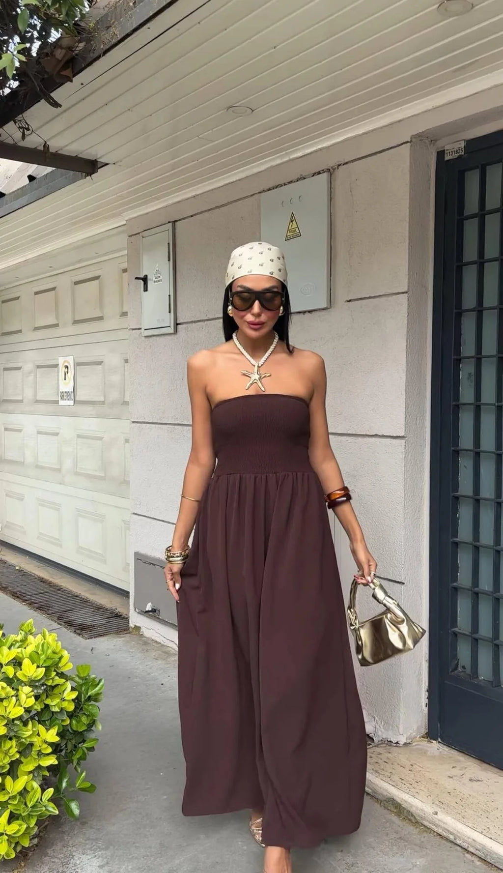 Off-Shoulder Maxi Dress