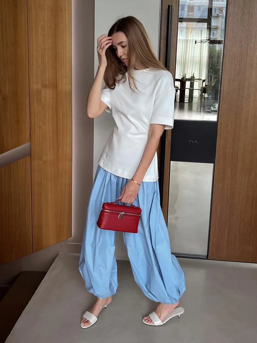 Cotton Lantern Trousers