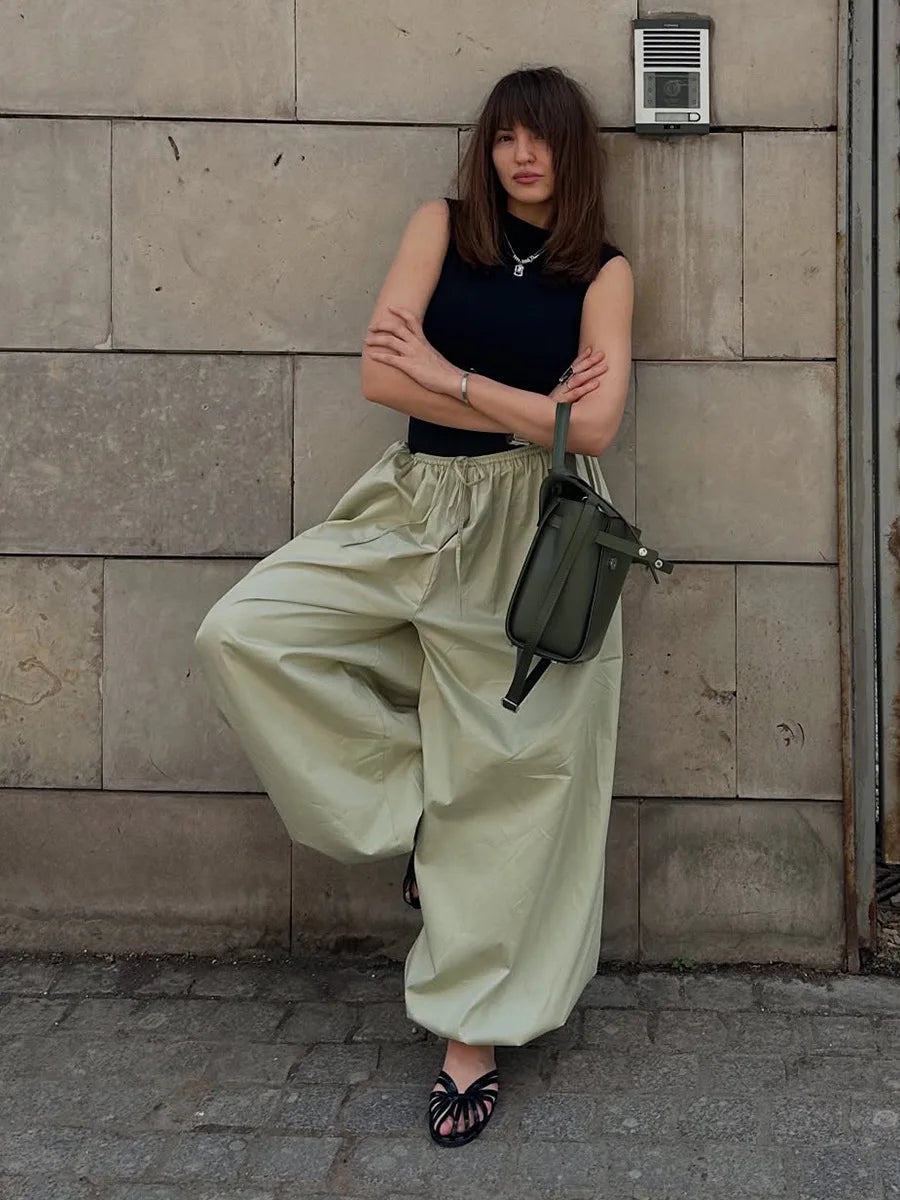 Cotton Lantern Trousers