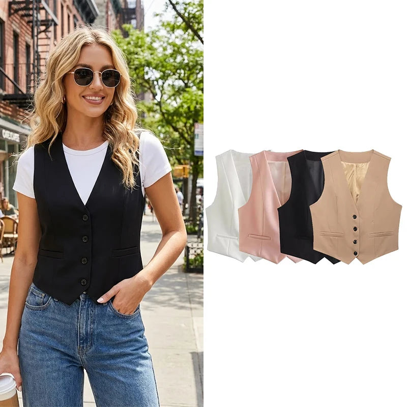 Vintage Single-Breasted Waistcoat