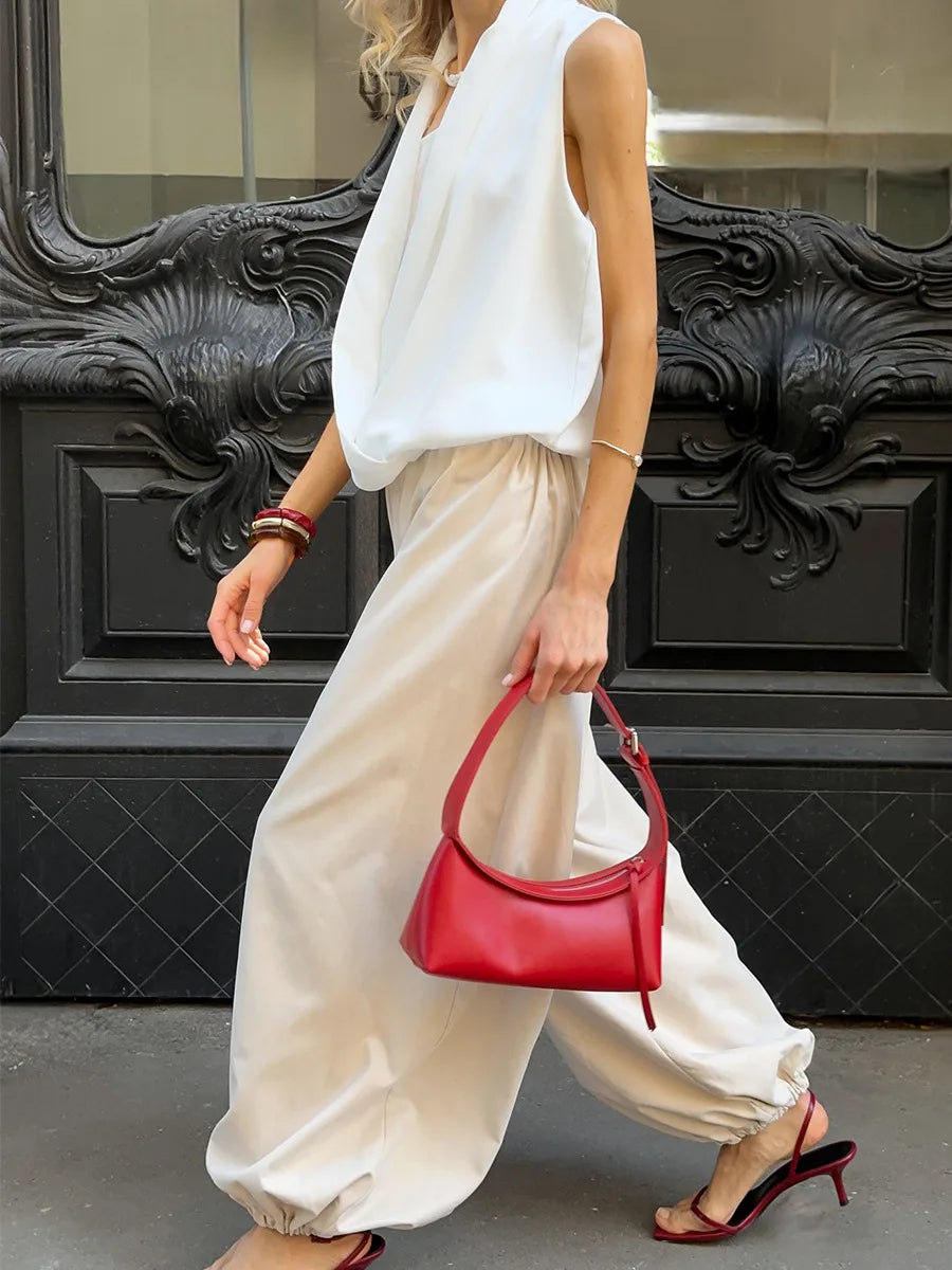 Cotton Lantern Trousers