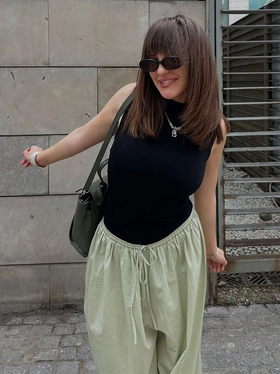 Cotton Lantern Trousers
