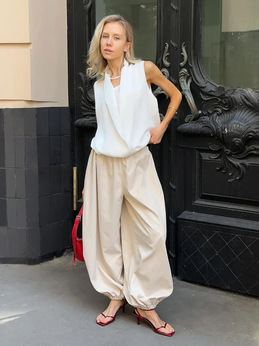 Cotton Lantern Trousers