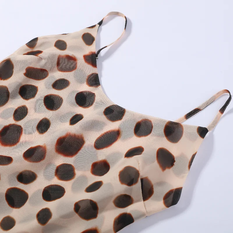 Animal Print Ruched Maxi Dress