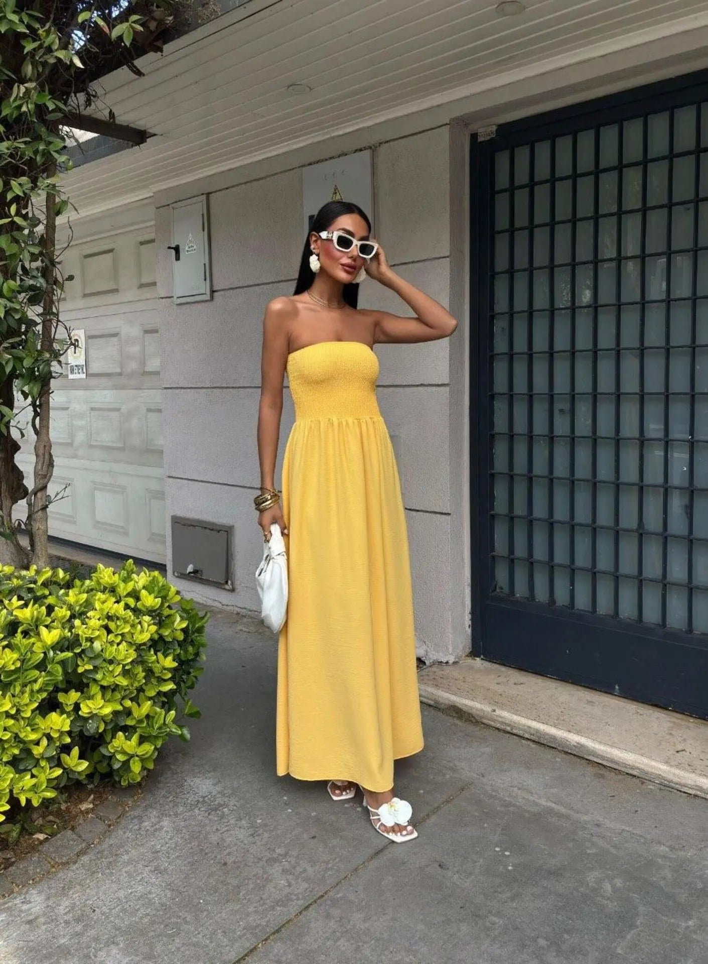 Off-Shoulder Maxi Dress