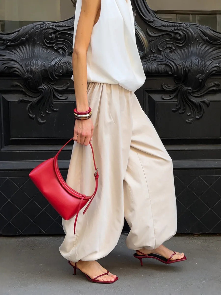 Cotton Lantern Trousers