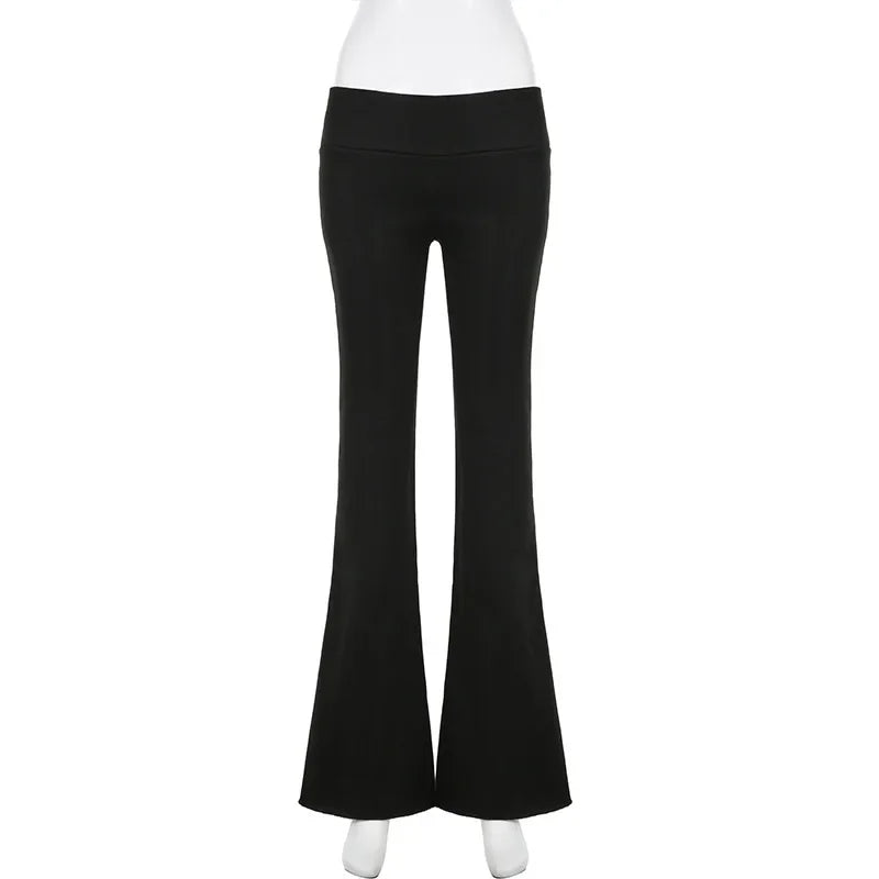 Y2K Low-Rise Flared Trousers
