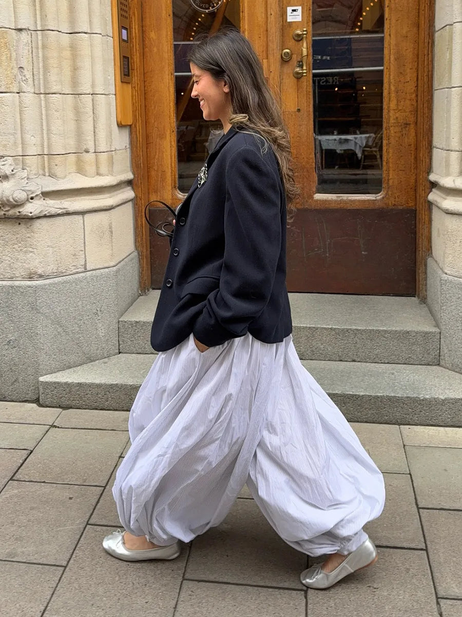 Cotton Lantern Trousers
