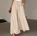 Drawstring Wide-Leg Trousers