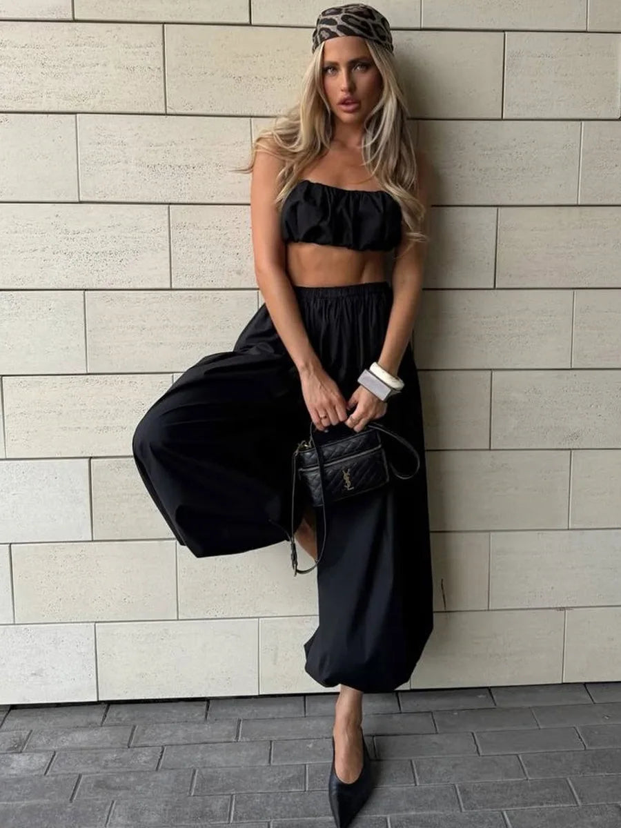 Cotton Lantern Trousers