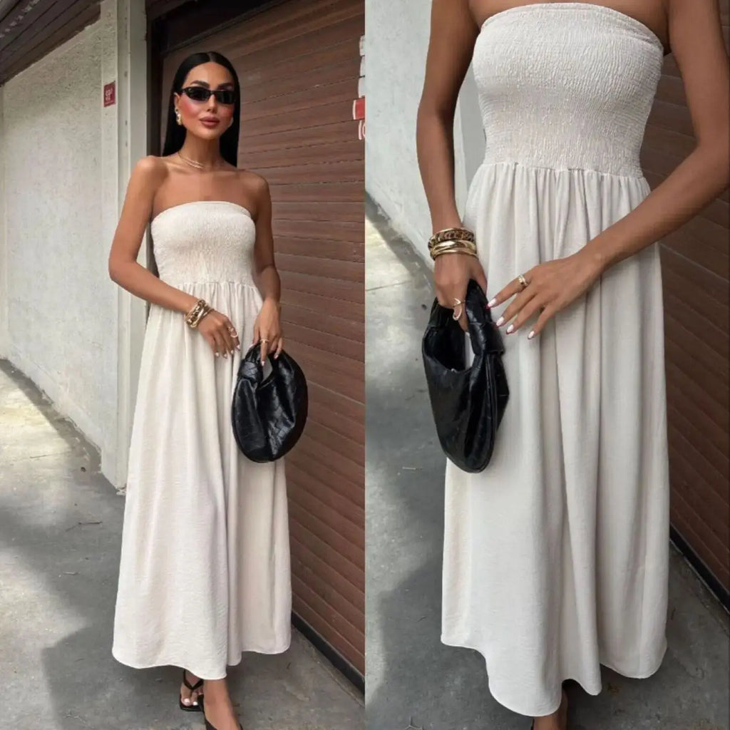 Off-Shoulder Maxi Dress