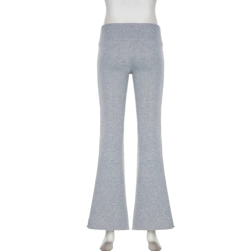 Y2K Low-Rise Flared Trousers