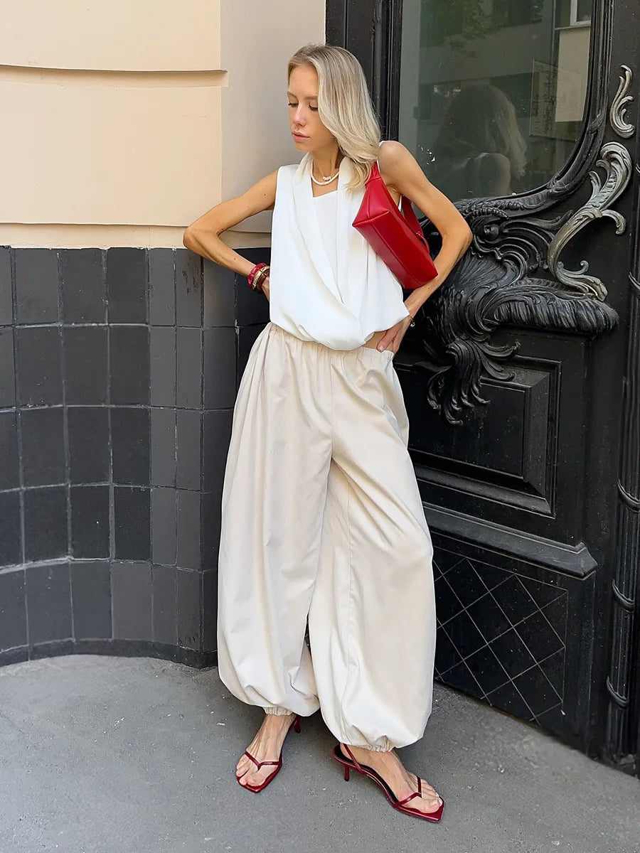 Cotton Lantern Trousers